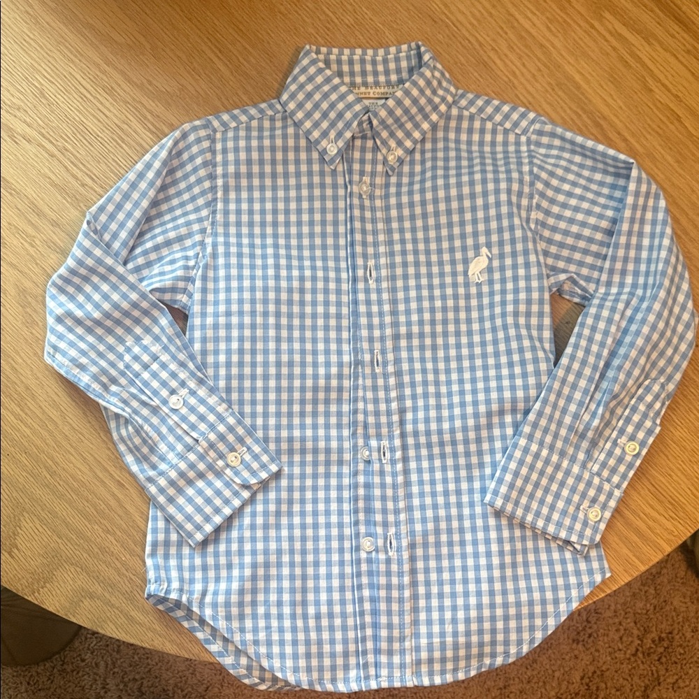 Blue Gingham boys  Shirt